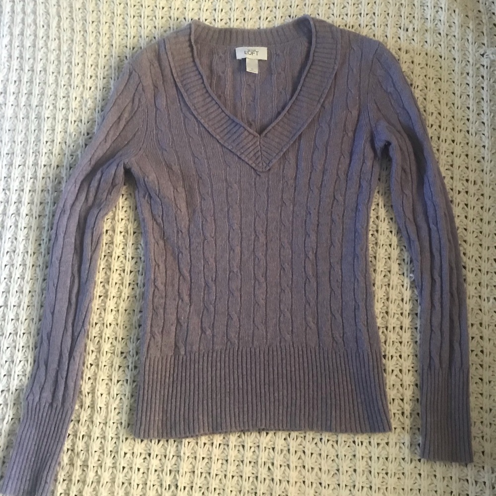 Ann Taylor Loft purple sweater